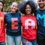 Diversity Training - Group of People Wearing Shirts Spelled Team